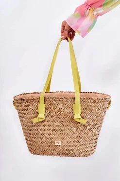 Sale Nobo Torebka Pleciona Na Plażę XM0020-C002 Beżowo-Żółta