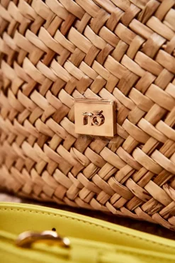 Sale Nobo Torebka Pleciona Na Plażę XM0020-C002 Beżowo-Żółta