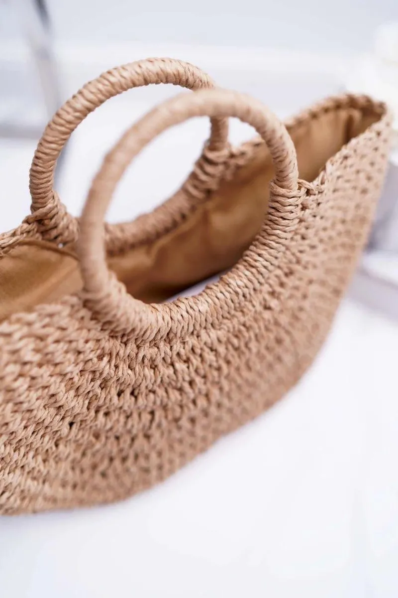 Torebki Klasyczne>Boto Torebka Pleciona Olca Camel