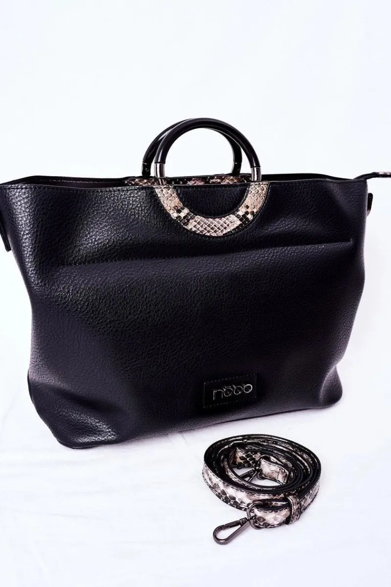 Hot Nobo Torebka Shopper Do Ręki K3520 Czarna