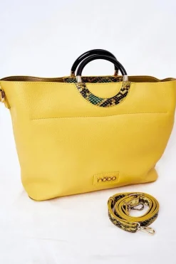 Torebki Nobo|Torebki Klasyczne>Nobo Torebka Shopper Do Ręki K3520 Żółta