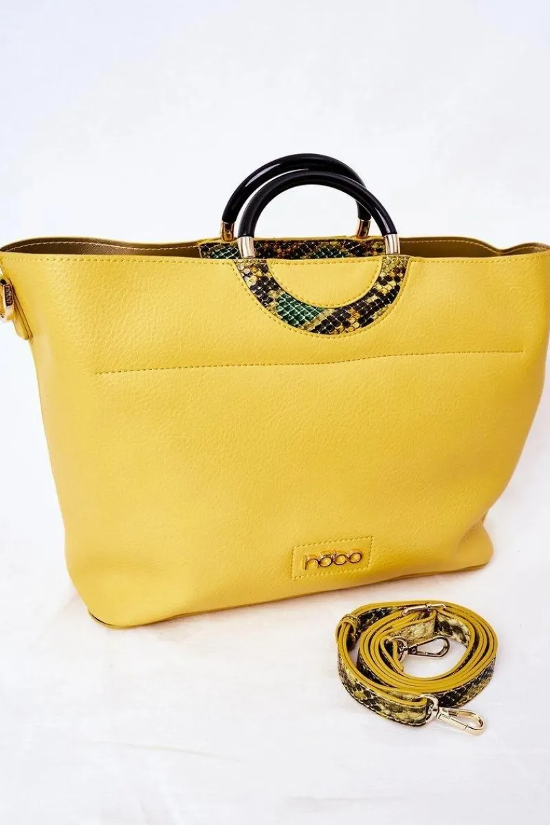 Torebki Nobo|Torebki Klasyczne>Nobo Torebka Shopper Do Ręki K3520 Żółta