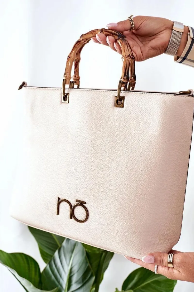 Best Nobo Torebka Shopper Do Ręki L1560 Kremowa