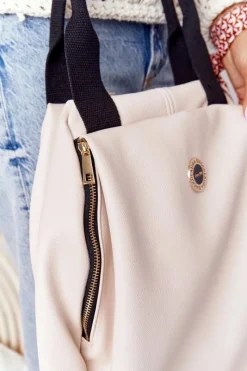 Torebki Klasyczne>Boto Torebka Shopper Na Ramię LAURA BIAGGI Beżowa