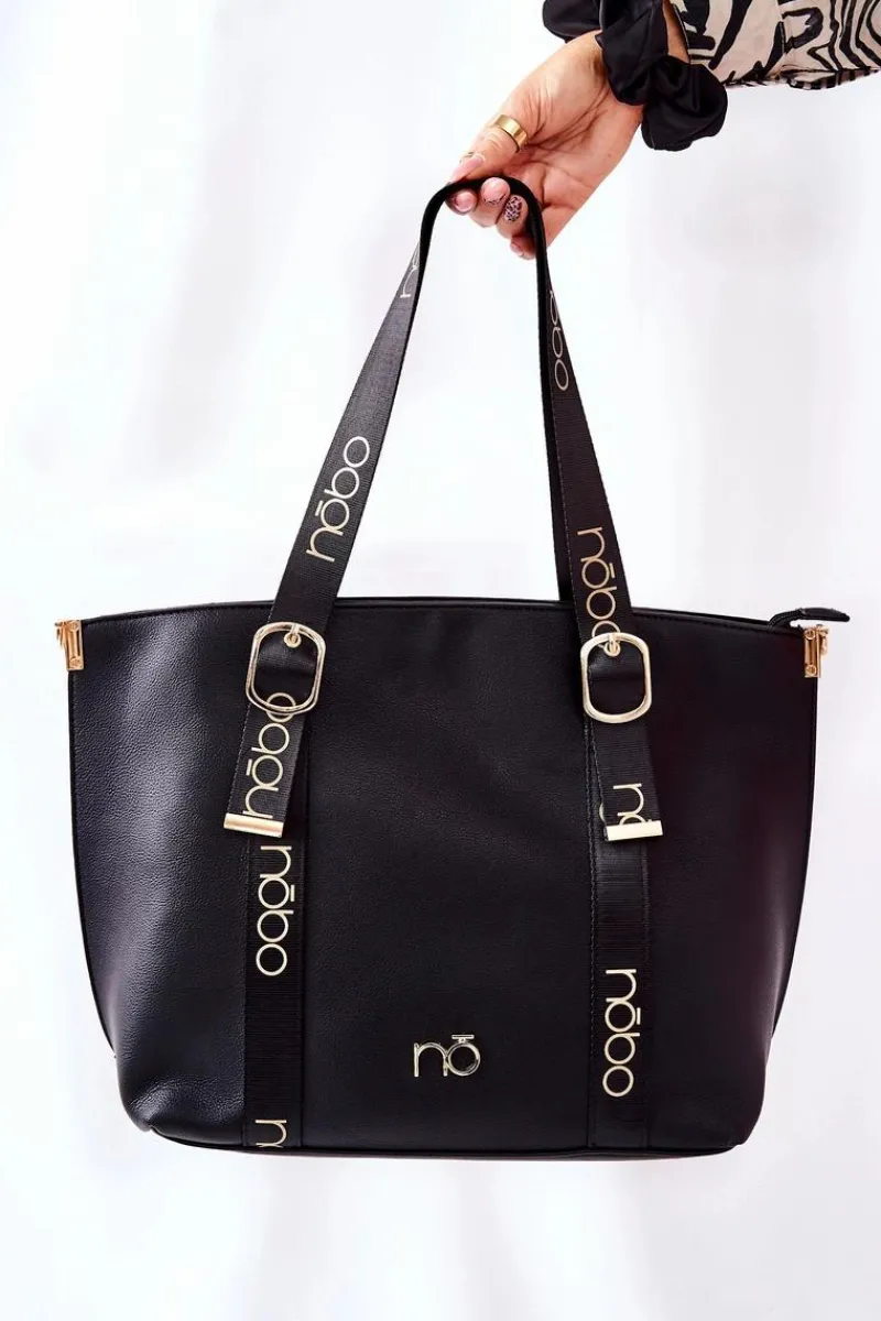 Sale Torebka Shopper Na Ramię NBAG-K2071-C020 Czarna Torebki Nobo|Torebki Klasyczne