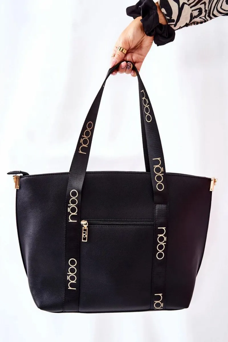 Sale Torebka Shopper Na Ramię NBAG-K2071-C020 Czarna Torebki Nobo|Torebki Klasyczne