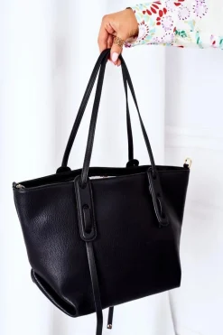 Sale Nobo Torebka Shopper Na Ramię K3180 Czarna