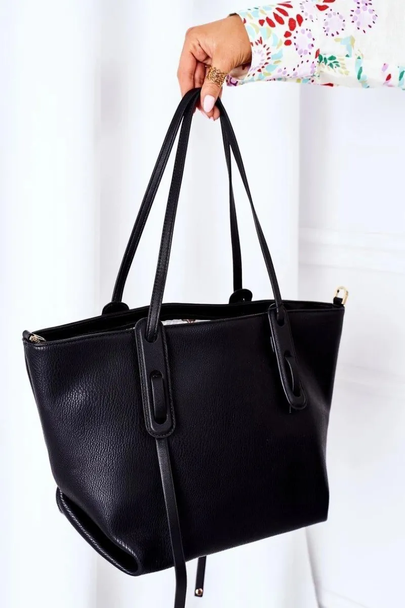 Sale Nobo Torebka Shopper Na Ramię K3180 Czarna