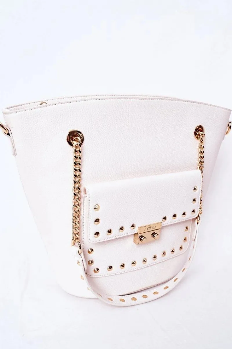 Torebki Nobo|Torebki Klasyczne>Nobo Torebka Shopper Na Ramię K4080 Biała