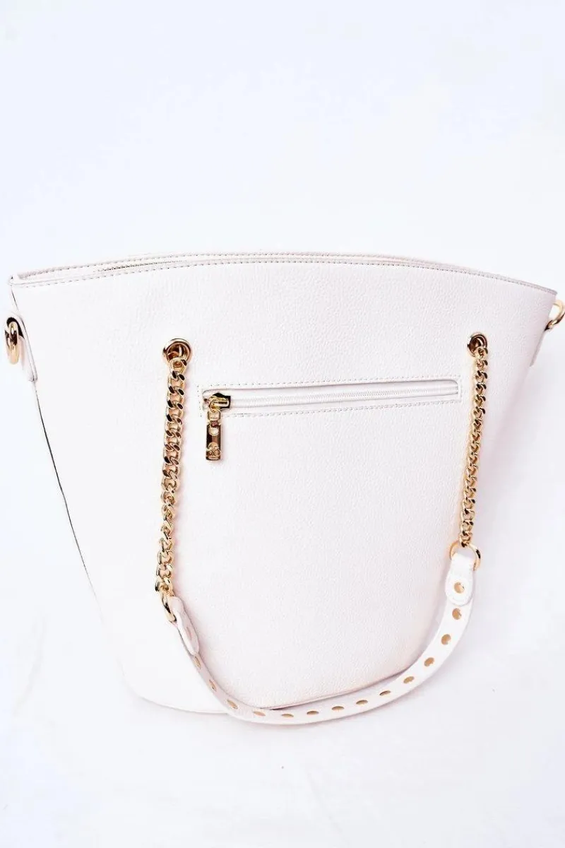 Torebki Nobo|Torebki Klasyczne>Nobo Torebka Shopper Na Ramię K4080 Biała