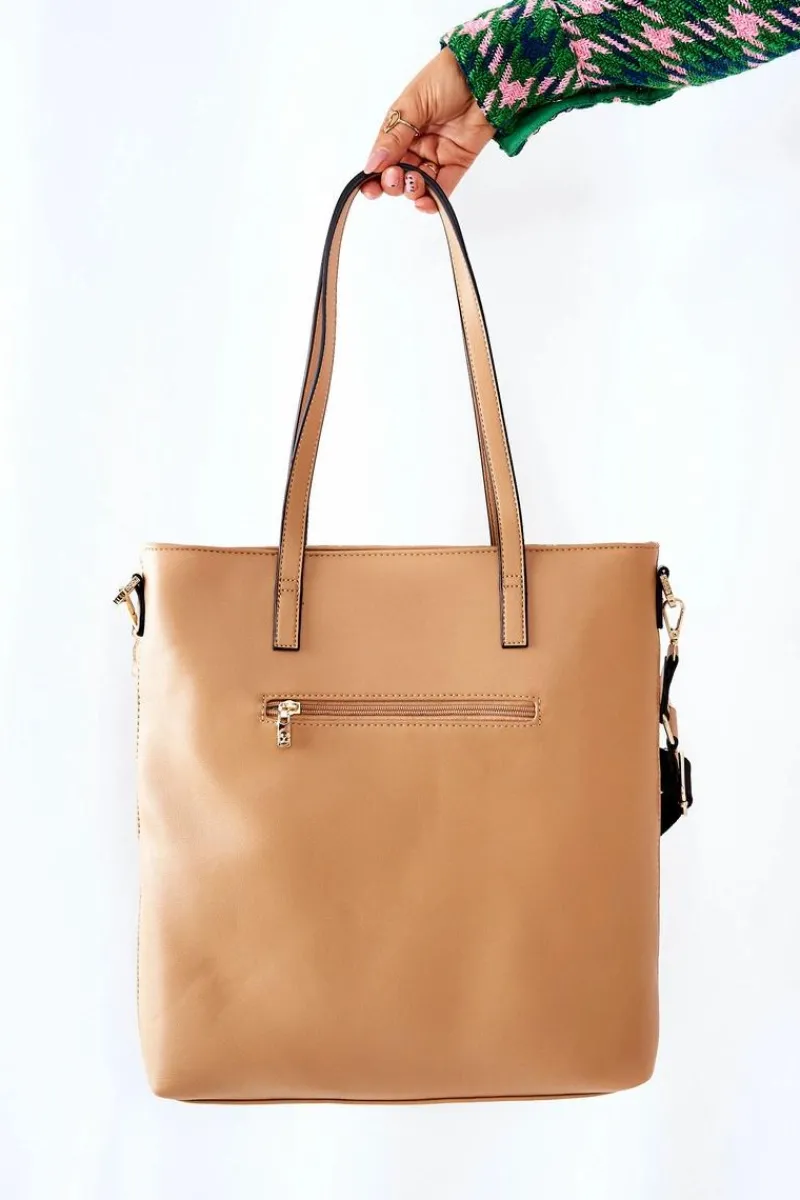 Torebki Nobo|Torebki Klasyczne>Nobo Torebka Shopper L0820 Beżowa