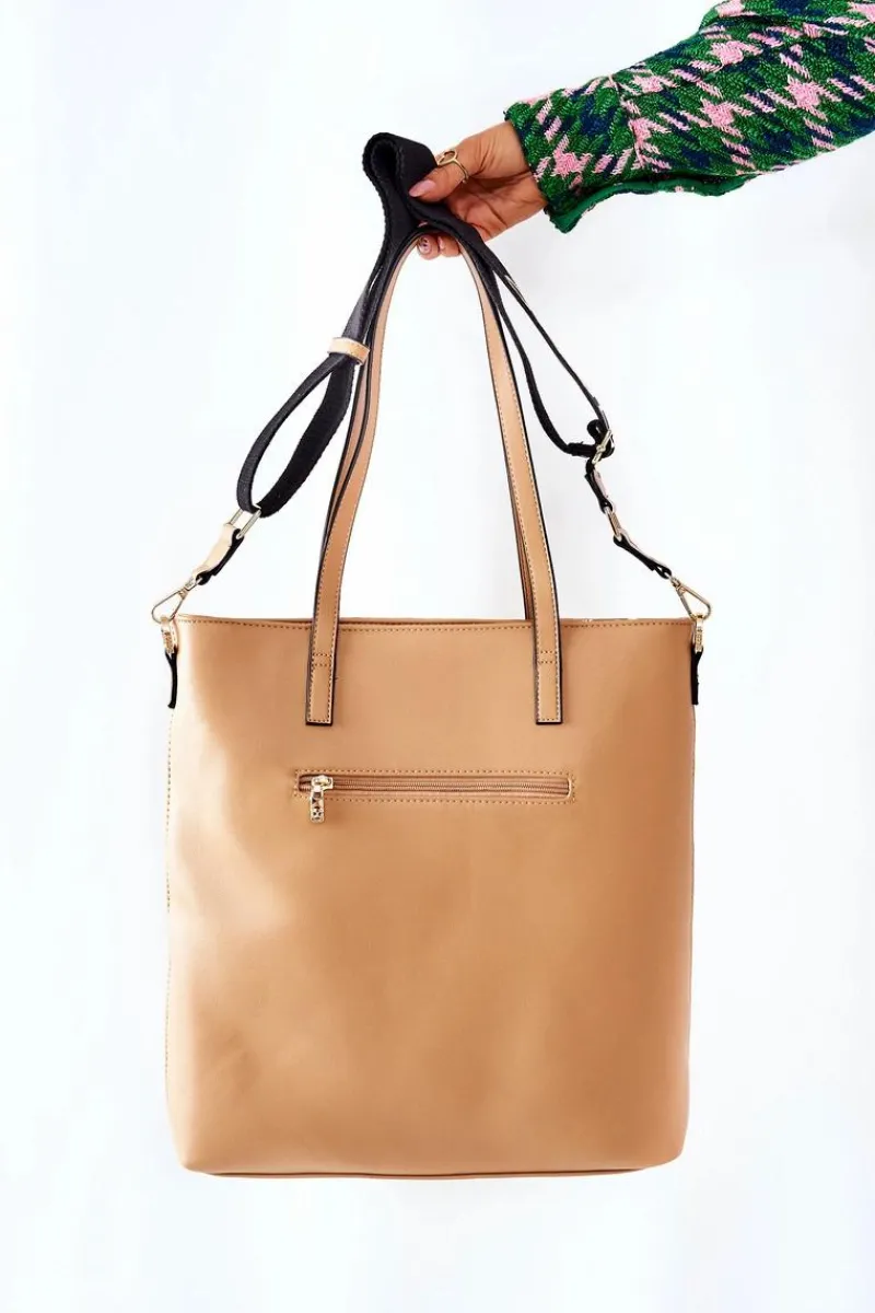 Torebki Nobo|Torebki Klasyczne>Nobo Torebka Shopper L0820 Beżowa