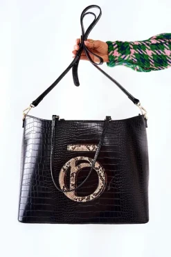 Torebka Shopper L0540 Czarna Torebki Nobo|Torebki Klasyczne