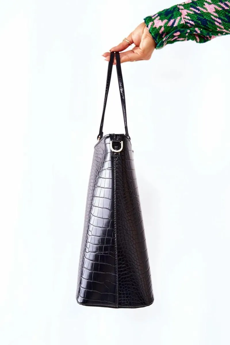 Torebka Shopper L0540 Czarna Torebki Nobo|Torebki Klasyczne