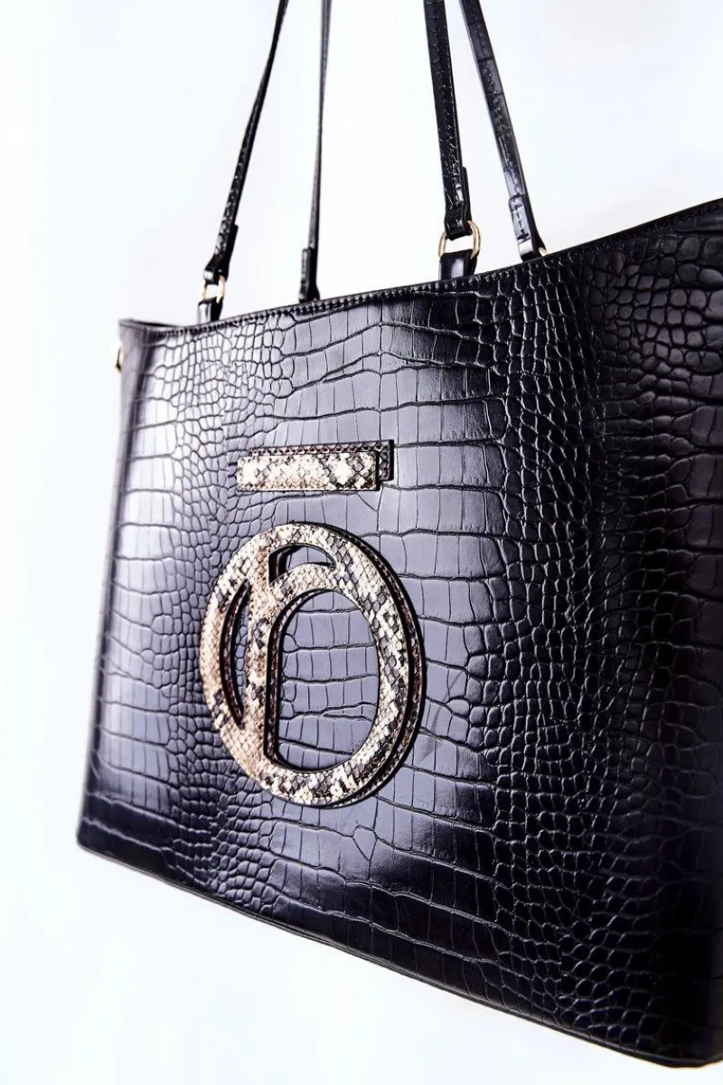 Torebka Shopper L0540 Czarna Torebki Nobo|Torebki Klasyczne