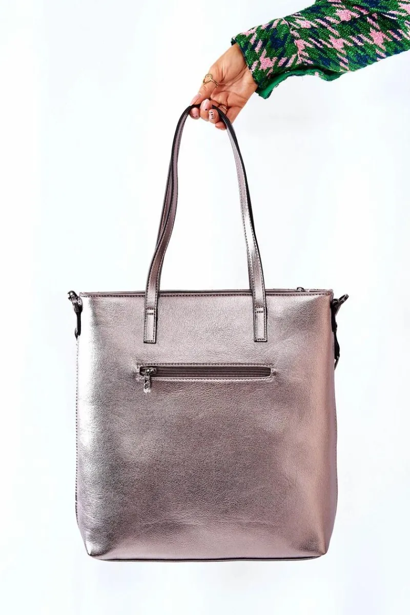 Best Torebka Shopper L0820 Srebrna Torebki Nobo|Torebki Klasyczne
