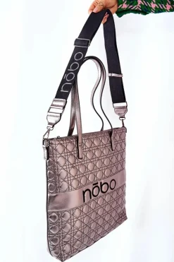 Best Torebka Shopper L0820 Srebrna Torebki Nobo|Torebki Klasyczne
