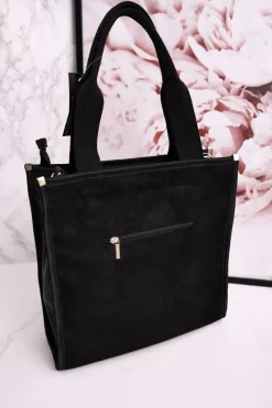 Torebki Klasyczne>Boto Torebka Shopper Z Odpinanym Paskiem LAURA BIAGGI Czarna