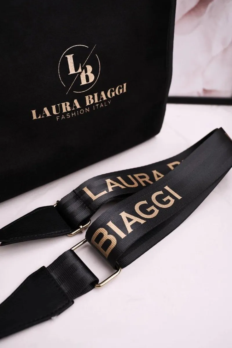 Torebki Klasyczne>Boto Torebka Shopper Z Odpinanym Paskiem LAURA BIAGGI Czarna