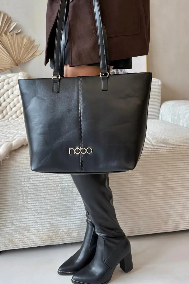 Torebki Nobo|Torebki Klasyczne>Nobo Torebka Shopperka BAG5740-020 Czarna