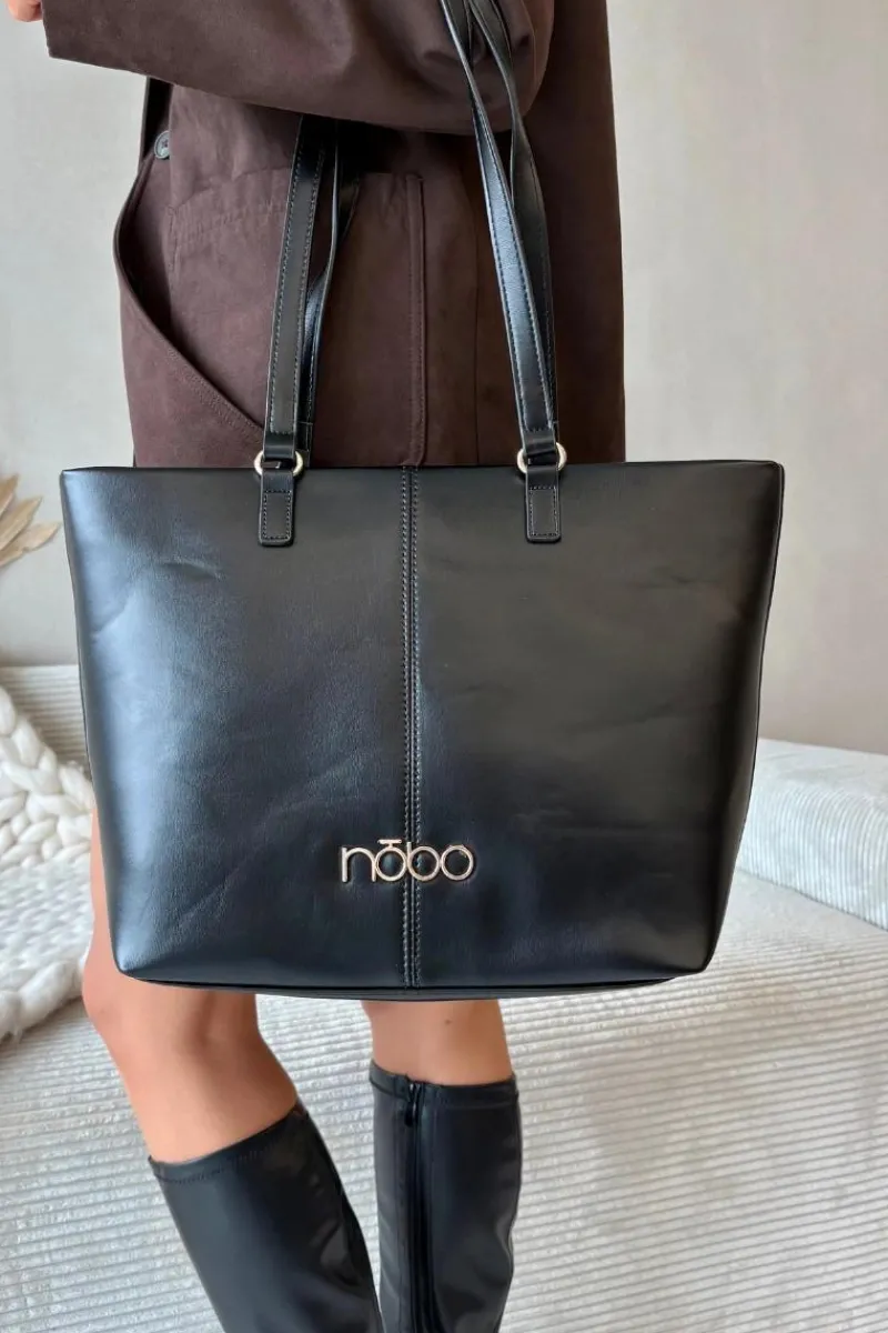 Torebki Nobo|Torebki Klasyczne>Nobo Torebka Shopperka BAG5740-020 Czarna