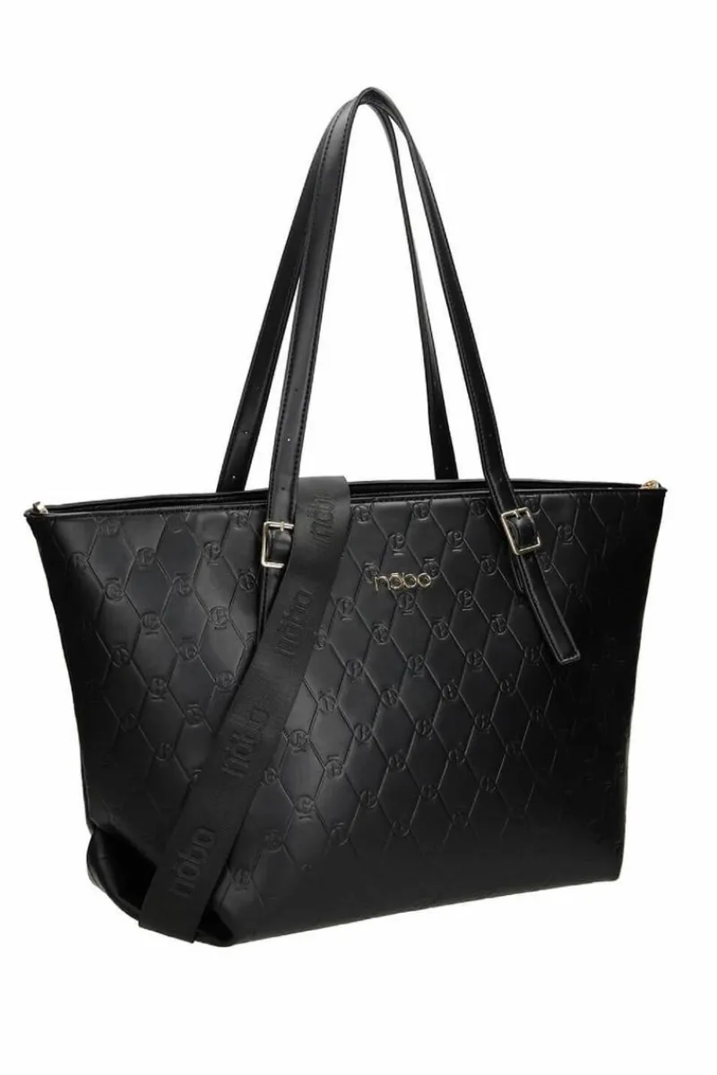 Hot Torebka Shopperka M0140-C020 Czarna Torebki Nobo|Torebki Klasyczne