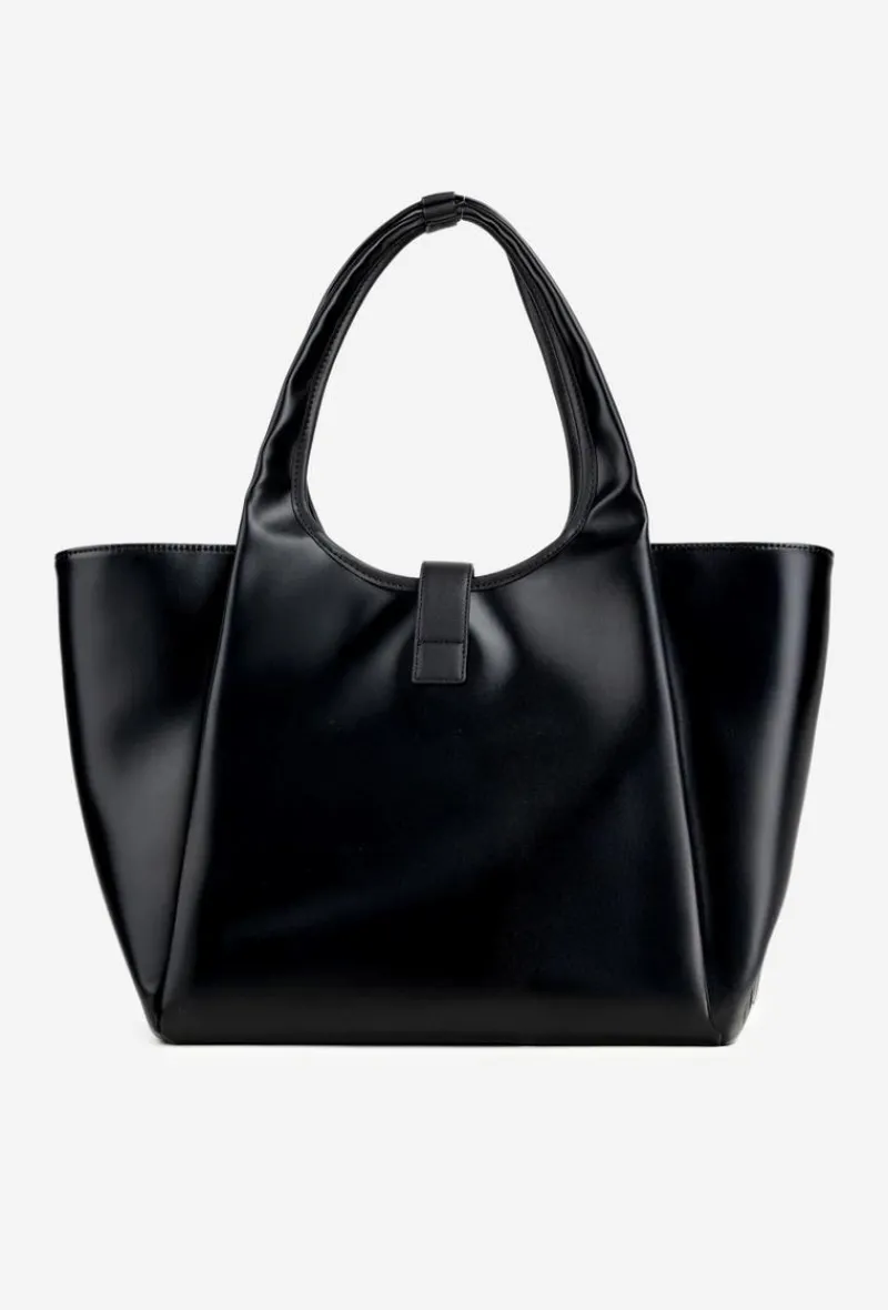 Torebki Nobo|Torebki Klasyczne>Nobo Torebka Shopperka Z Klamrą BAG6010-020 Czarna Czarny