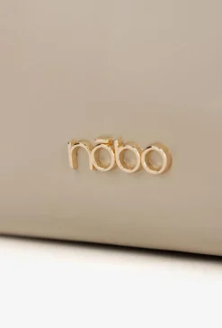 Hot Nobo Torebka Shopperka Z Klamrą BAG6010-015 Jasnobeżowa Beżowy