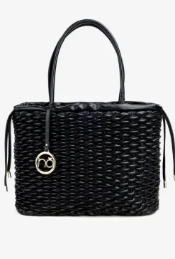 Hot Torebka Typu Shopper BAG5940-020 Czarna Torebki Nobo|Torebki Klasyczne