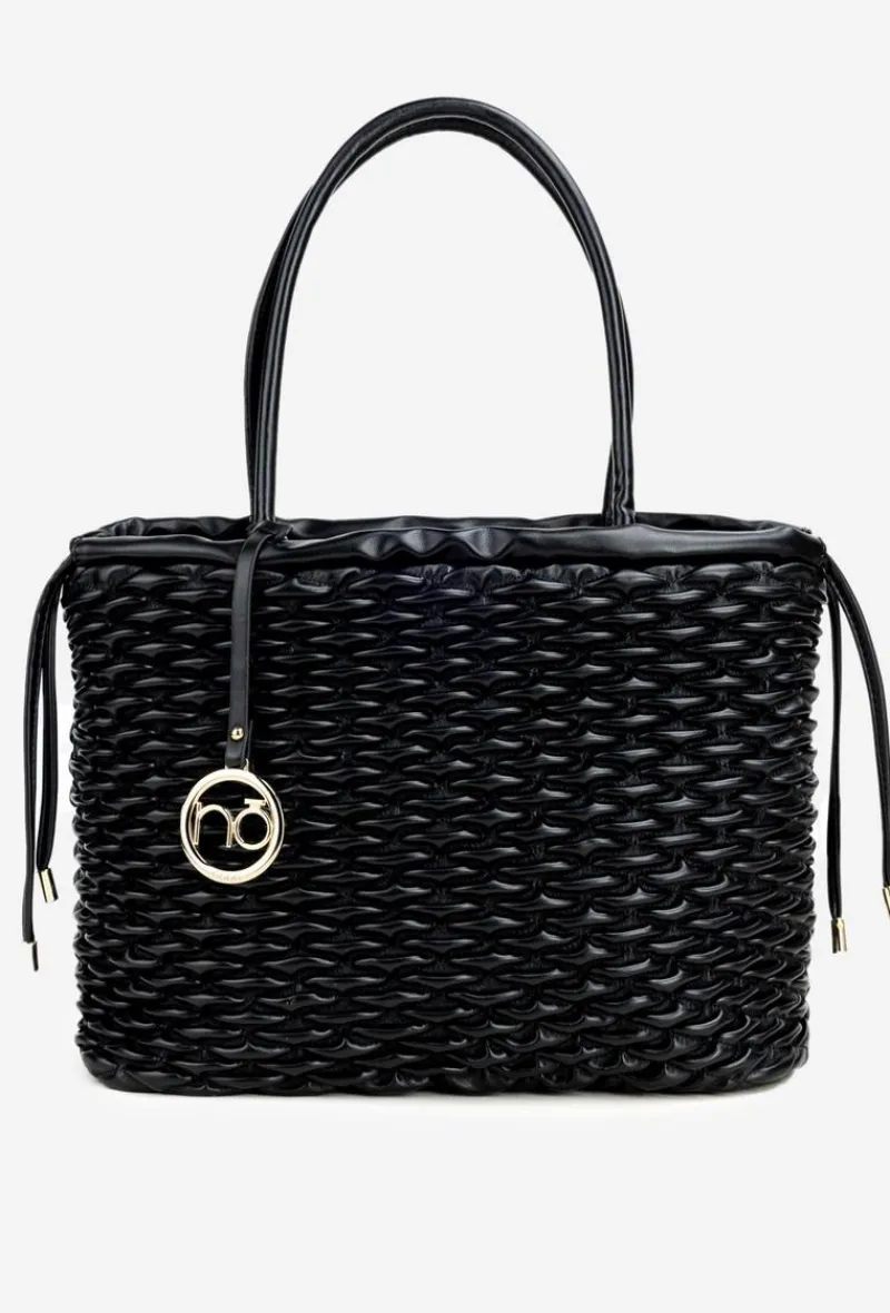 Hot Torebka Typu Shopper BAG5940-020 Czarna Torebki Nobo|Torebki Klasyczne