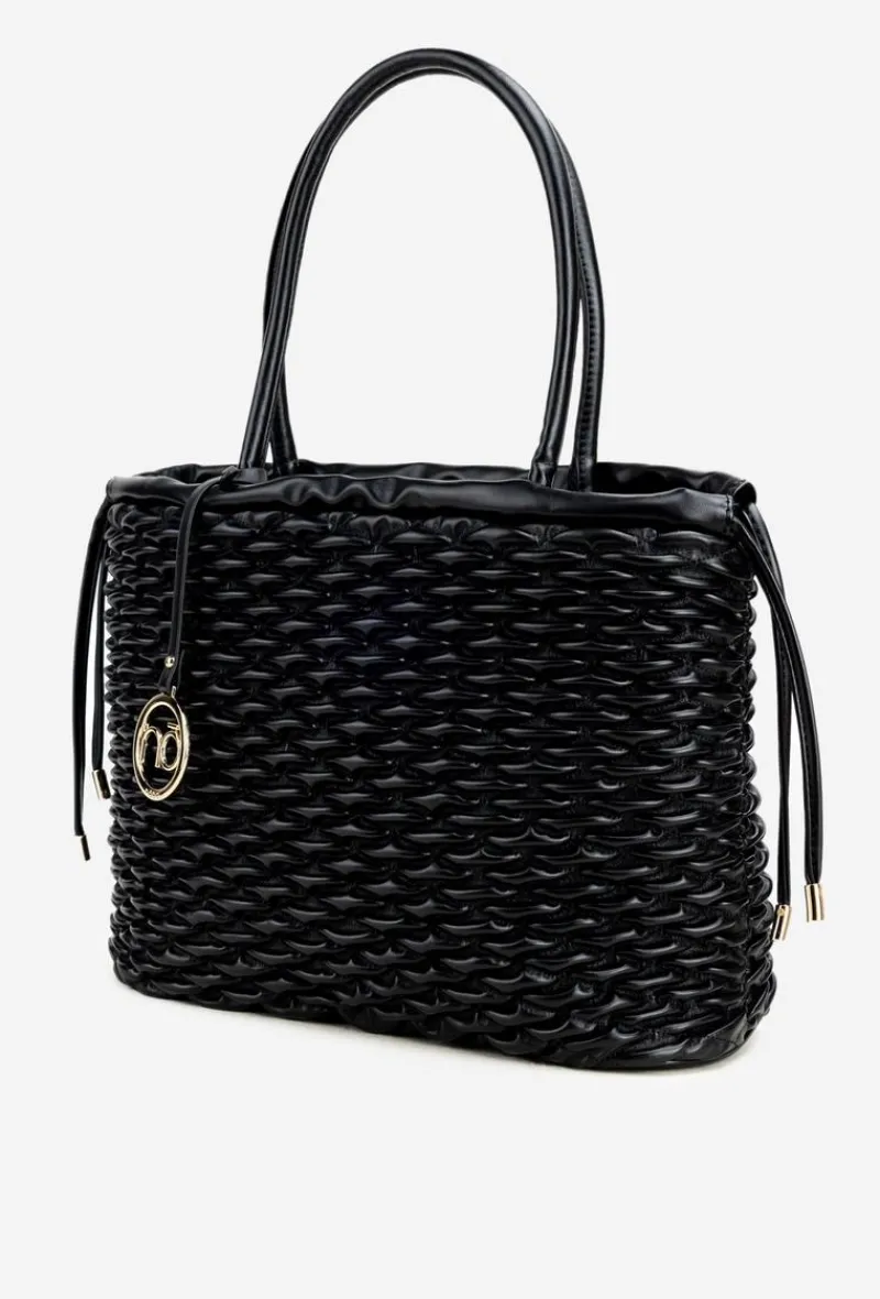 Hot Torebka Typu Shopper BAG5940-020 Czarna Torebki Nobo|Torebki Klasyczne