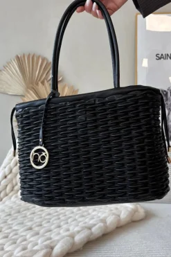 Hot Torebka Typu Shopper BAG5940-020 Czarna Torebki Nobo|Torebki Klasyczne