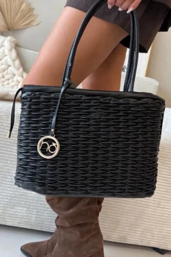Hot Torebka Typu Shopper BAG5940-020 Czarna Torebki Nobo|Torebki Klasyczne