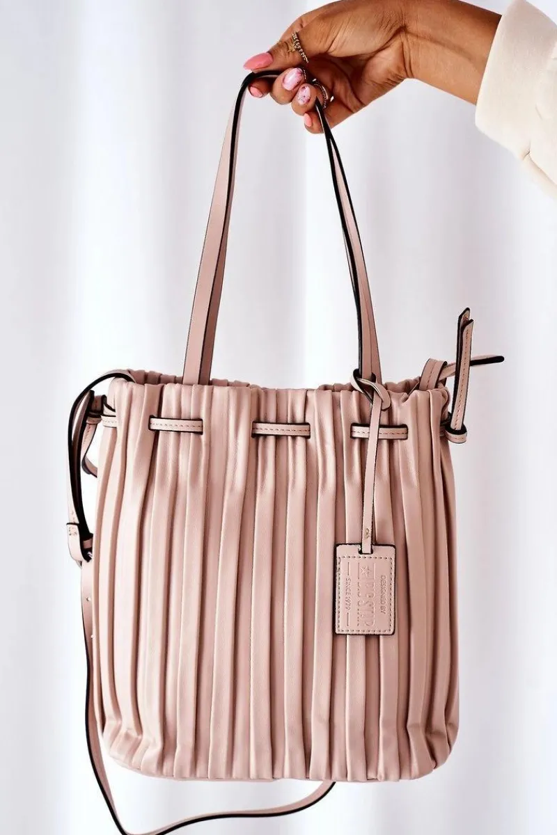 Best Torebka Worek Big Star HH574258 Nude Torebki Klasyczne|Listonoszki