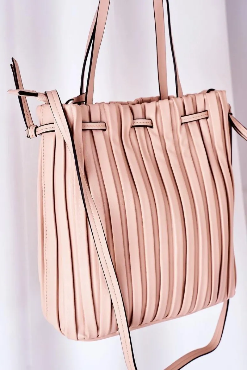 Best Torebka Worek Big Star HH574258 Nude Torebki Klasyczne|Listonoszki