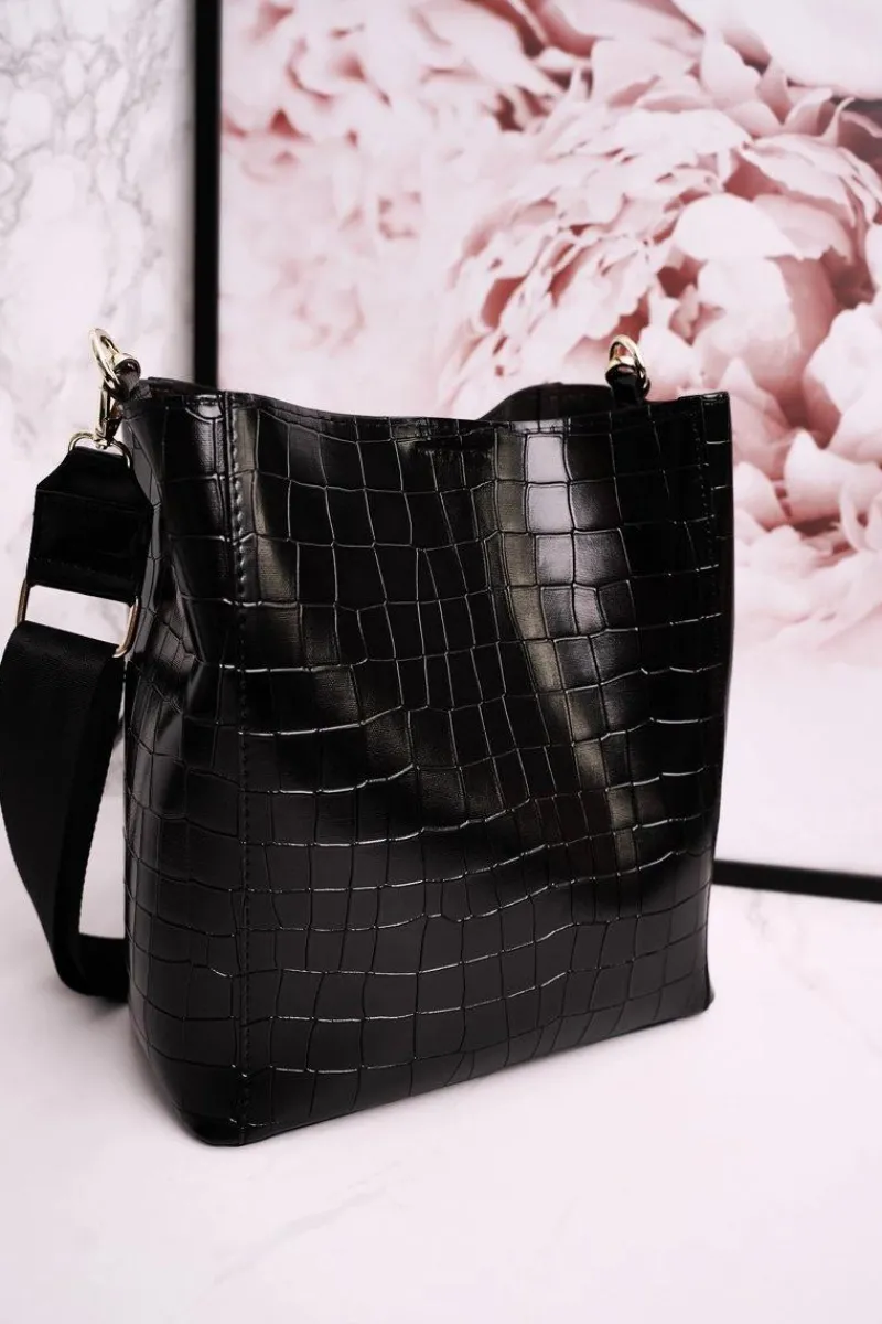 Sale Boto Torebka Worek Z Odpinanymi Paskami LAURA BIAGGI Print Zwierzęcy Czarna