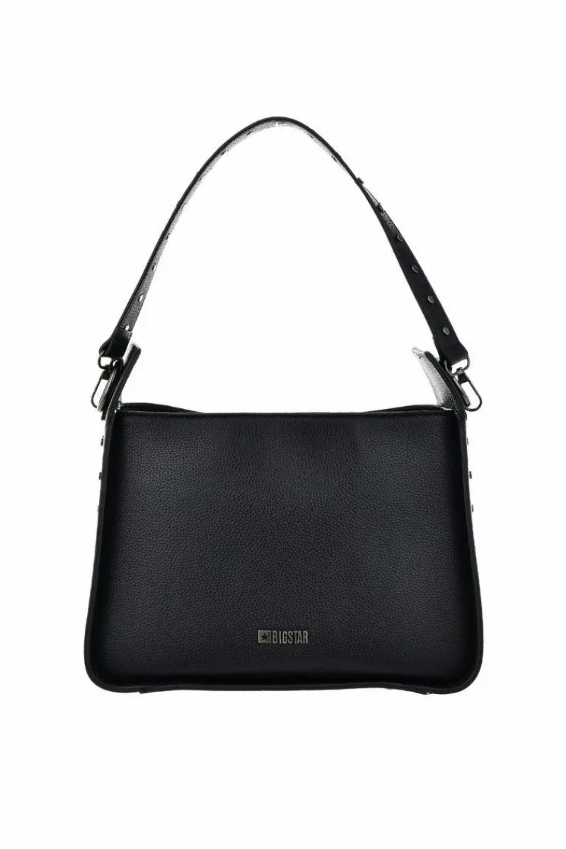 Outlet Torebka Z Eko Skóry Big Star OO574097 Czarna Torebki Klasyczne