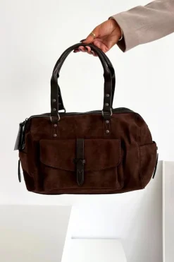 Discount Torebka Z Eko Zamszu Czekoladowa Gressa Torebki Klasyczne