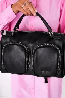 Clearance Big Star Shoes Torebka Z Kieszeniami Big Star HH574145 Czarna