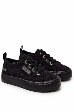 Dziewczęce>Big Star Shoes Trampki Ażurowe Big Star JJ374133 Czarne Czarny