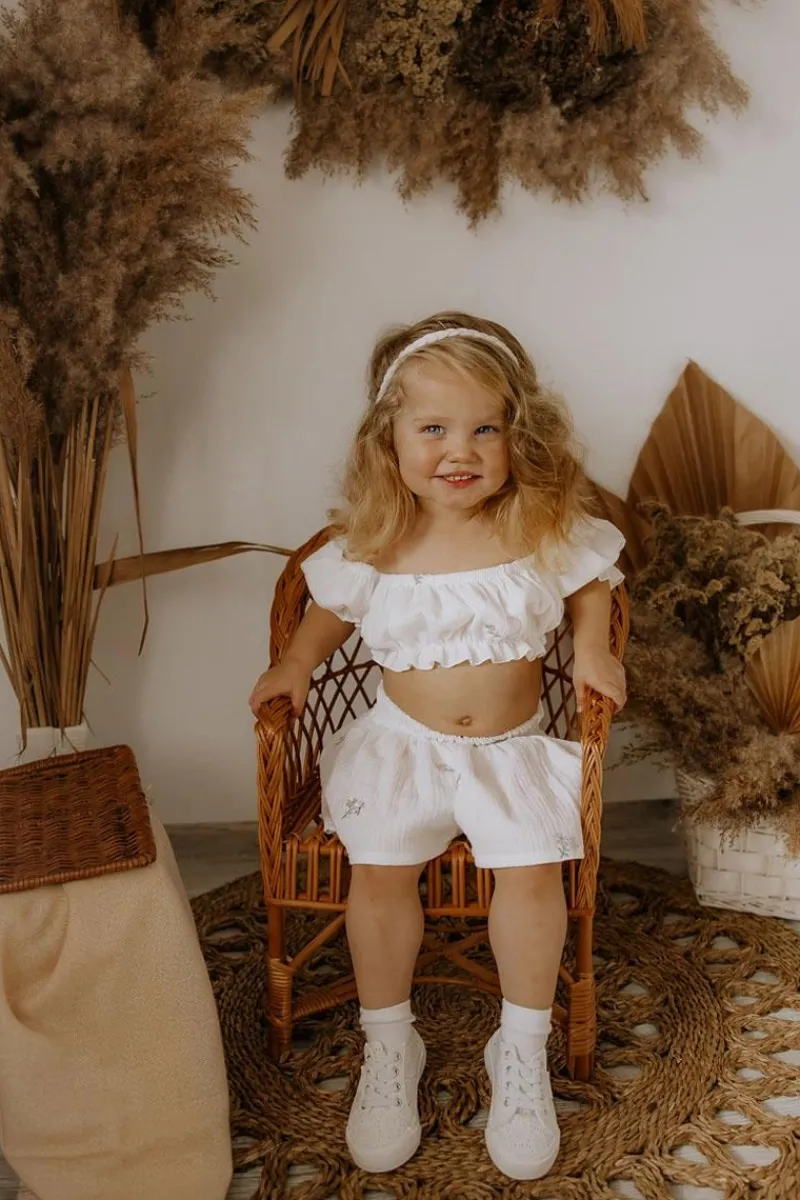 Big Star Shoes Trampki Ażurowe Big Star JJ374020 Białe