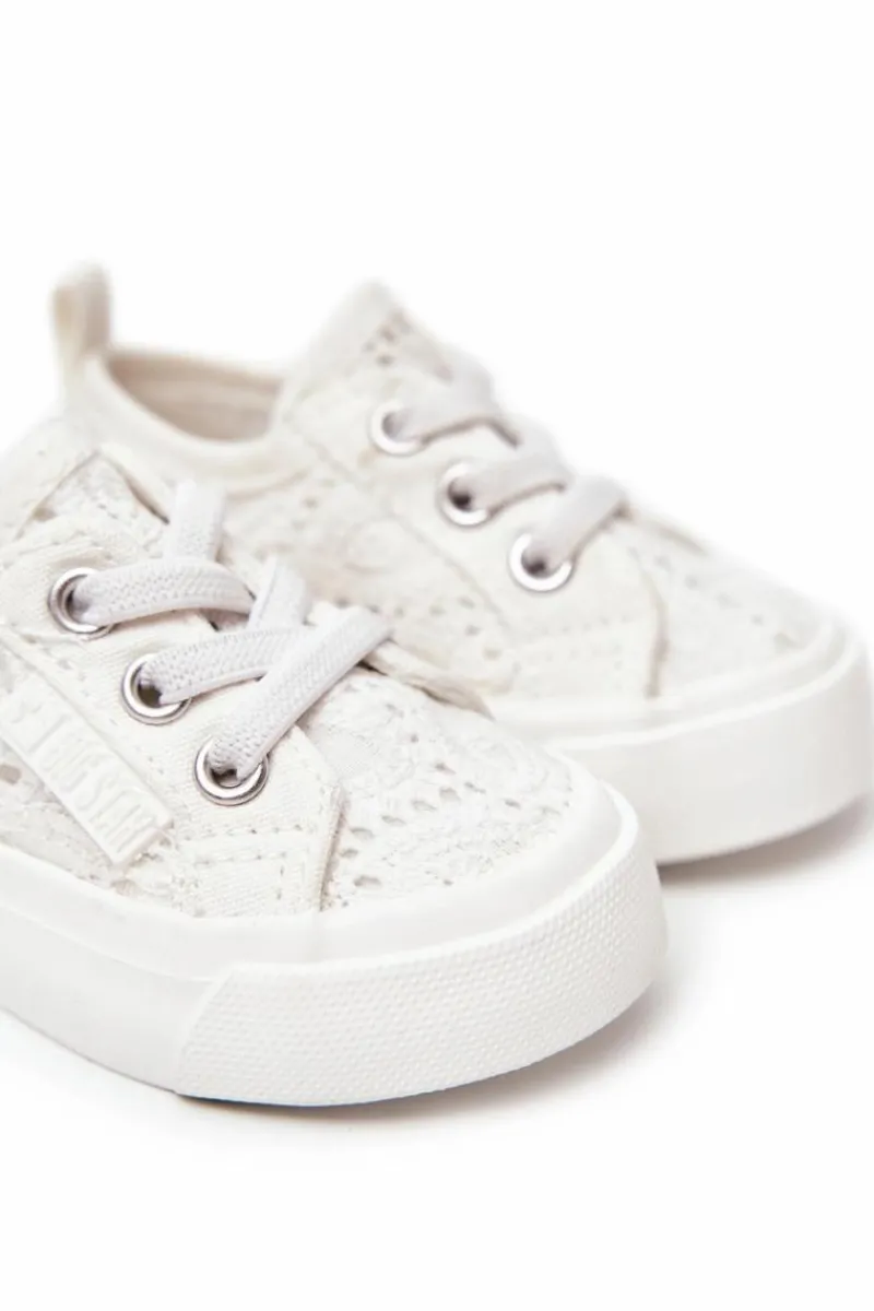 Big Star Shoes Trampki Ażurowe Big Star JJ374020 Białe