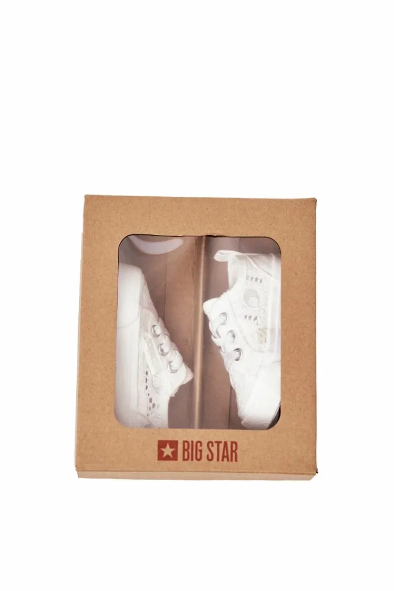 Big Star Shoes Trampki Ażurowe Big Star JJ374020 Białe
