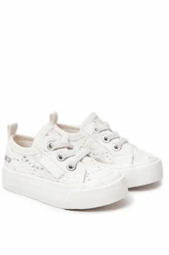 Big Star Shoes Trampki Ażurowe Big Star JJ374020 Białe