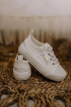 Big Star Shoes Trampki Ażurowe Big Star JJ374020 Białe