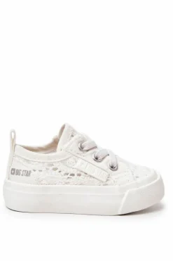 Big Star Shoes Trampki Ażurowe Big Star JJ374020 Białe