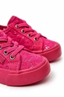 Sale Big Star Shoes Trampki Ażurowe Big Star JJ374131 Różowe