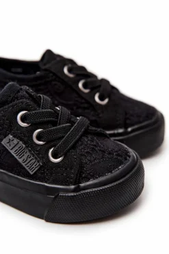 Best Big Star Shoes Trampki Ażurowe Big Star JJ374019 Czarne