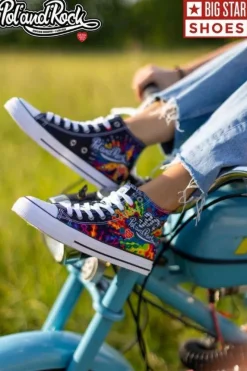 Best Big Star Shoes Trampki damskie - 30. Pol 'and'Rock x Big Star OO274A700 Czarny