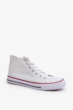 Sale Boto Trampki Damskie Białe Socerio Biały